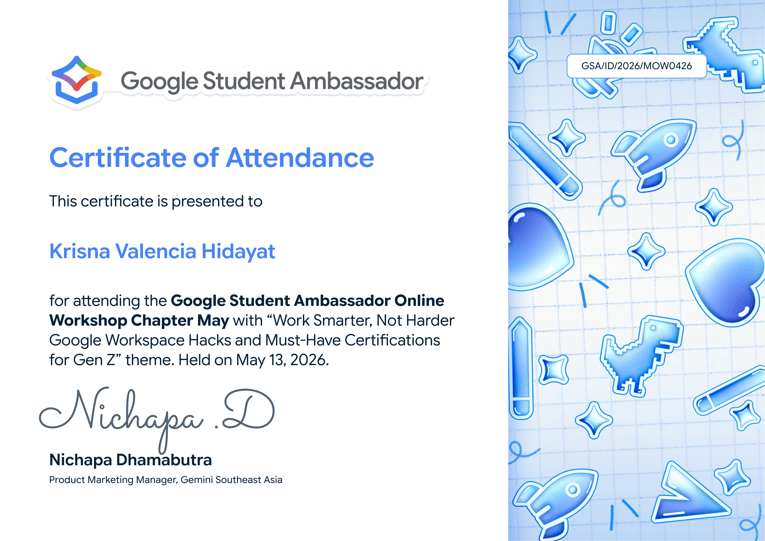 Certificate 12